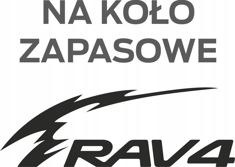 

Naklejki Toyota RAV4 na koło zapasowe Wys. Jakość