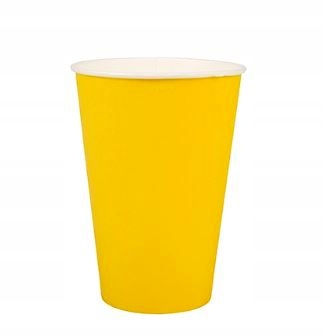 

Kubki papierowe 200ml Żółte 20 sztuk