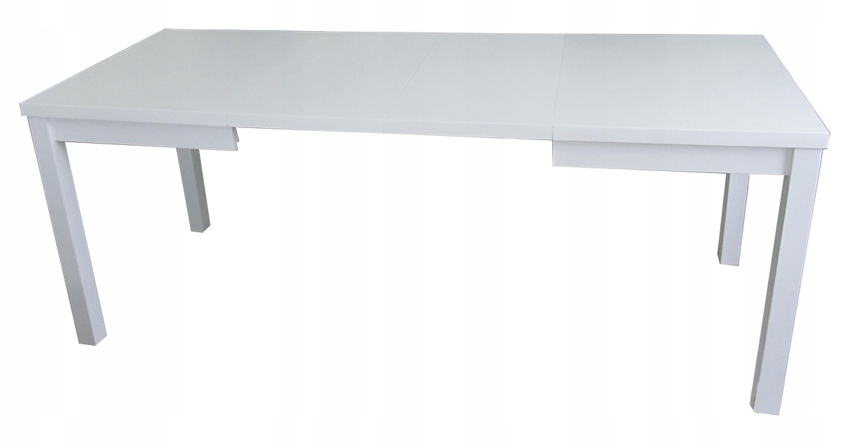 Stół biały matowy 120x80 + 2x50 do 220 lub 140x80 Marka Stolmit