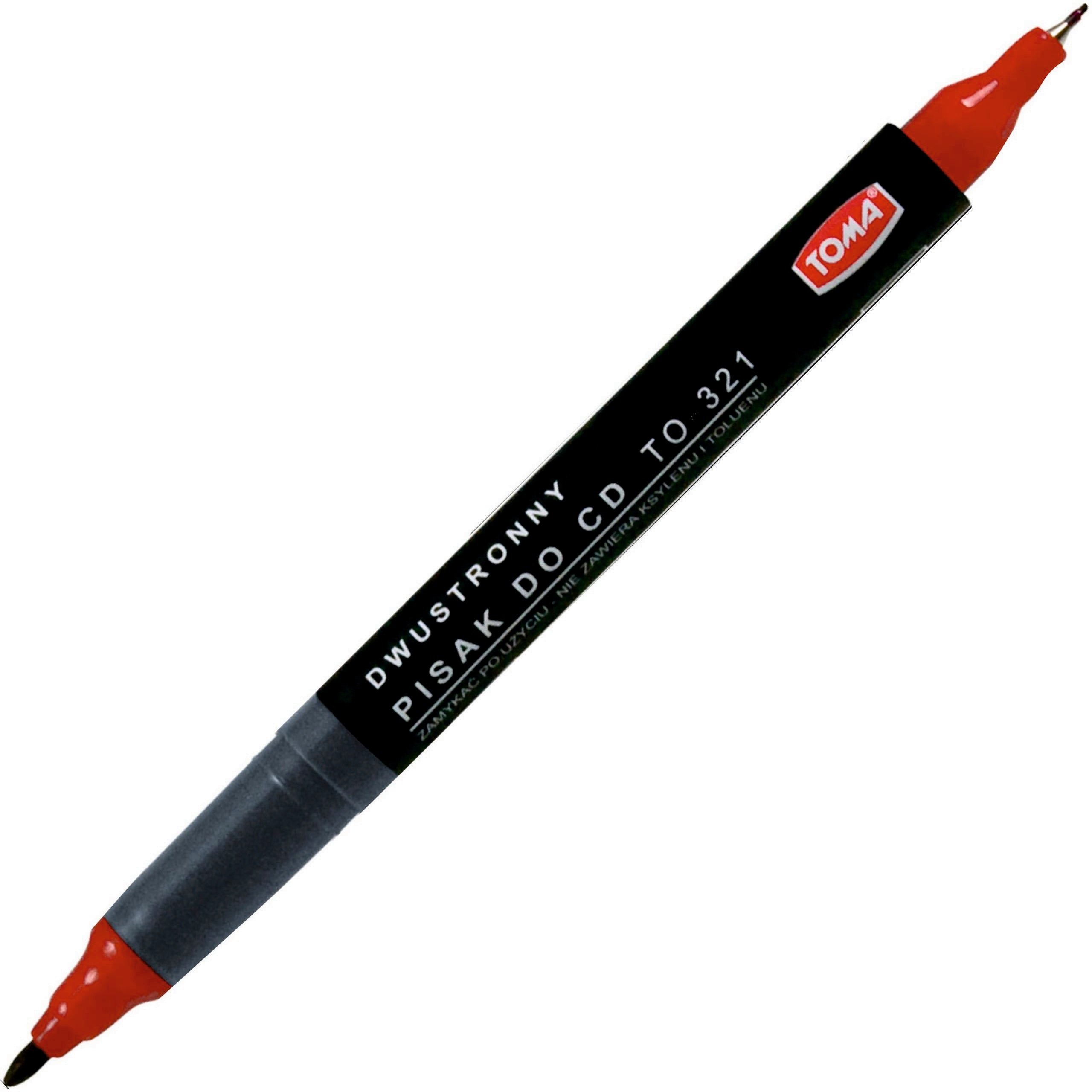 

Foliopis permanentny Marker Dwustronny Czerwony