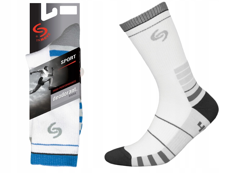 

Wygodne Oddychające skarpety InMove Sport bas 4446