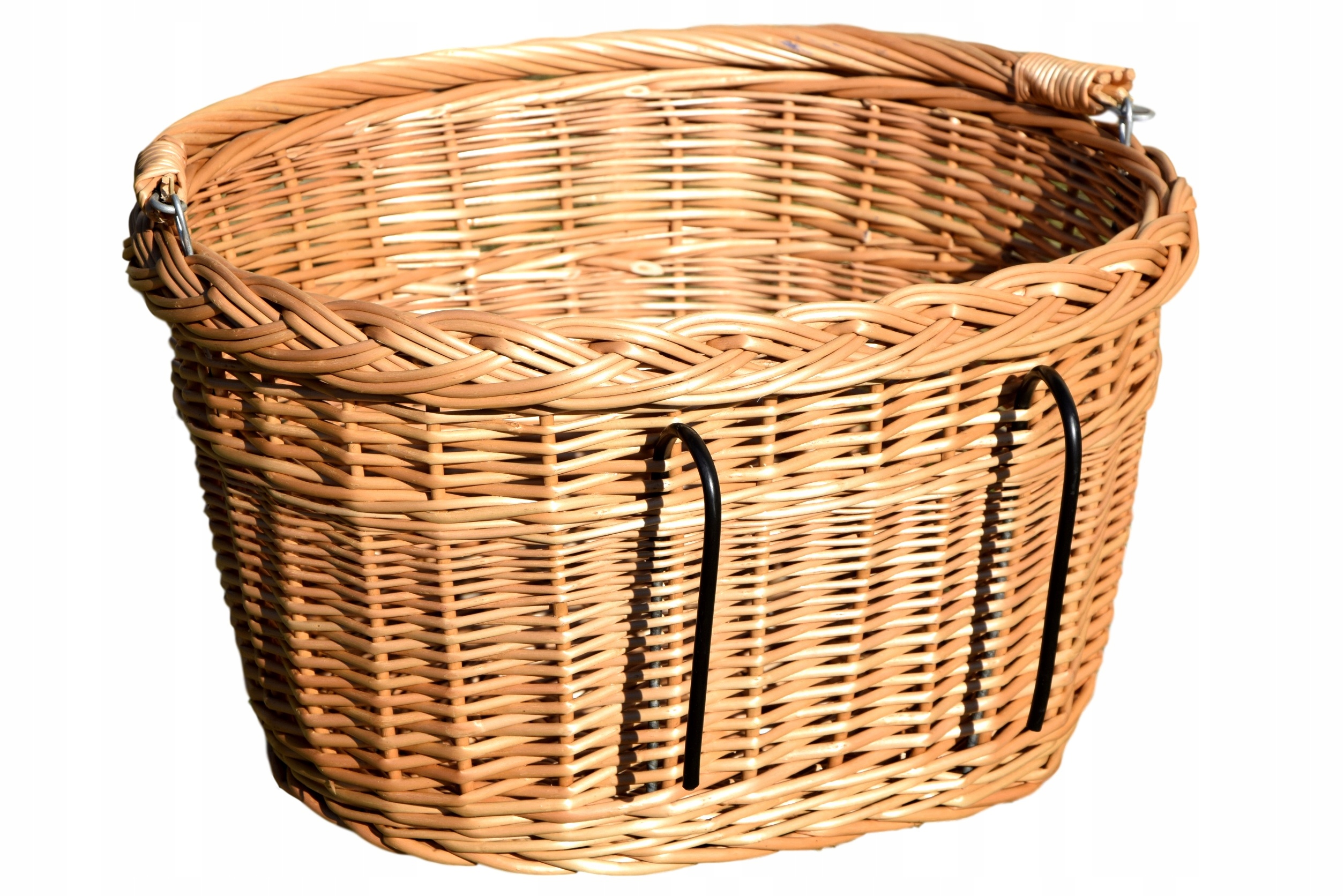 

Koszyk wiklinowy Kosz na rower rowerowy Haki