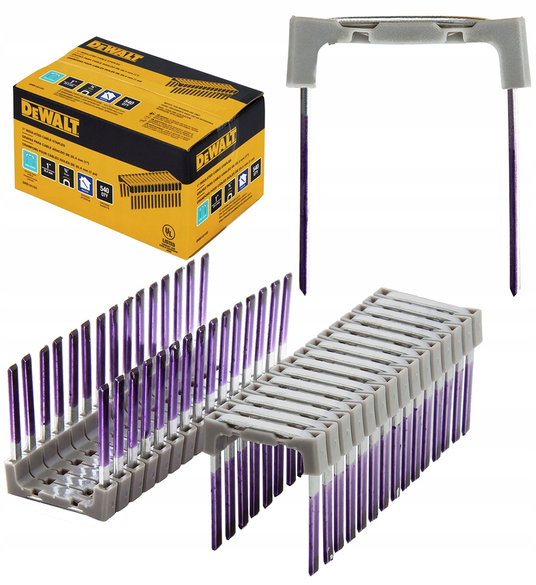 

Zszywki do kabli 540szt do DCN701 DRS18100 DeWalt