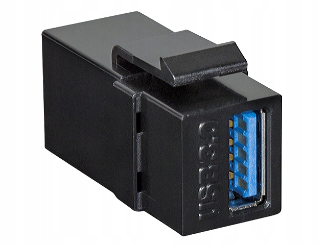 

Łącznik USB3.0 5Gb/s A/gn-A/gn typ Keystone czarny