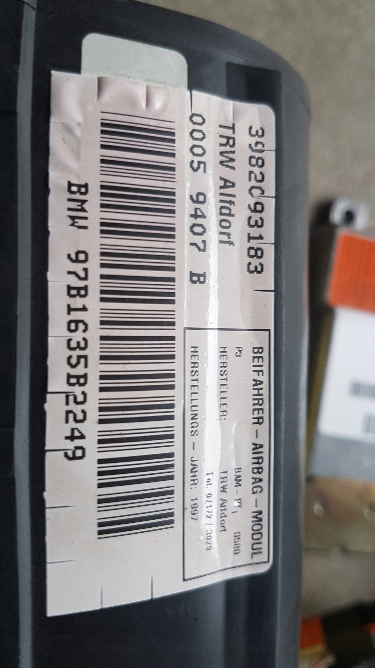 подушка безопасности ремней шлейф BMW E36