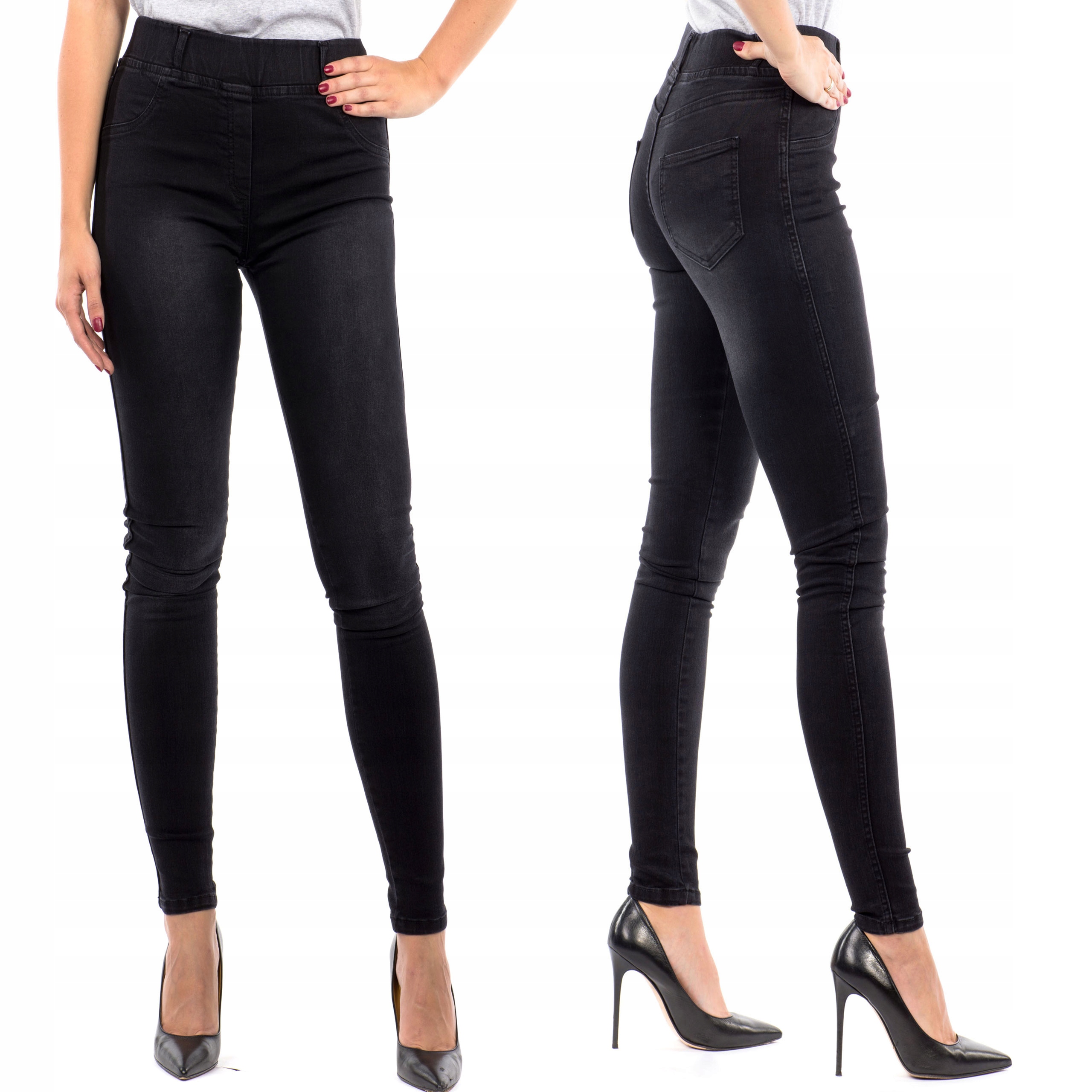 

Dżinsy Ze Streczem Jeansy Wysoki Stan P342 S-9XL