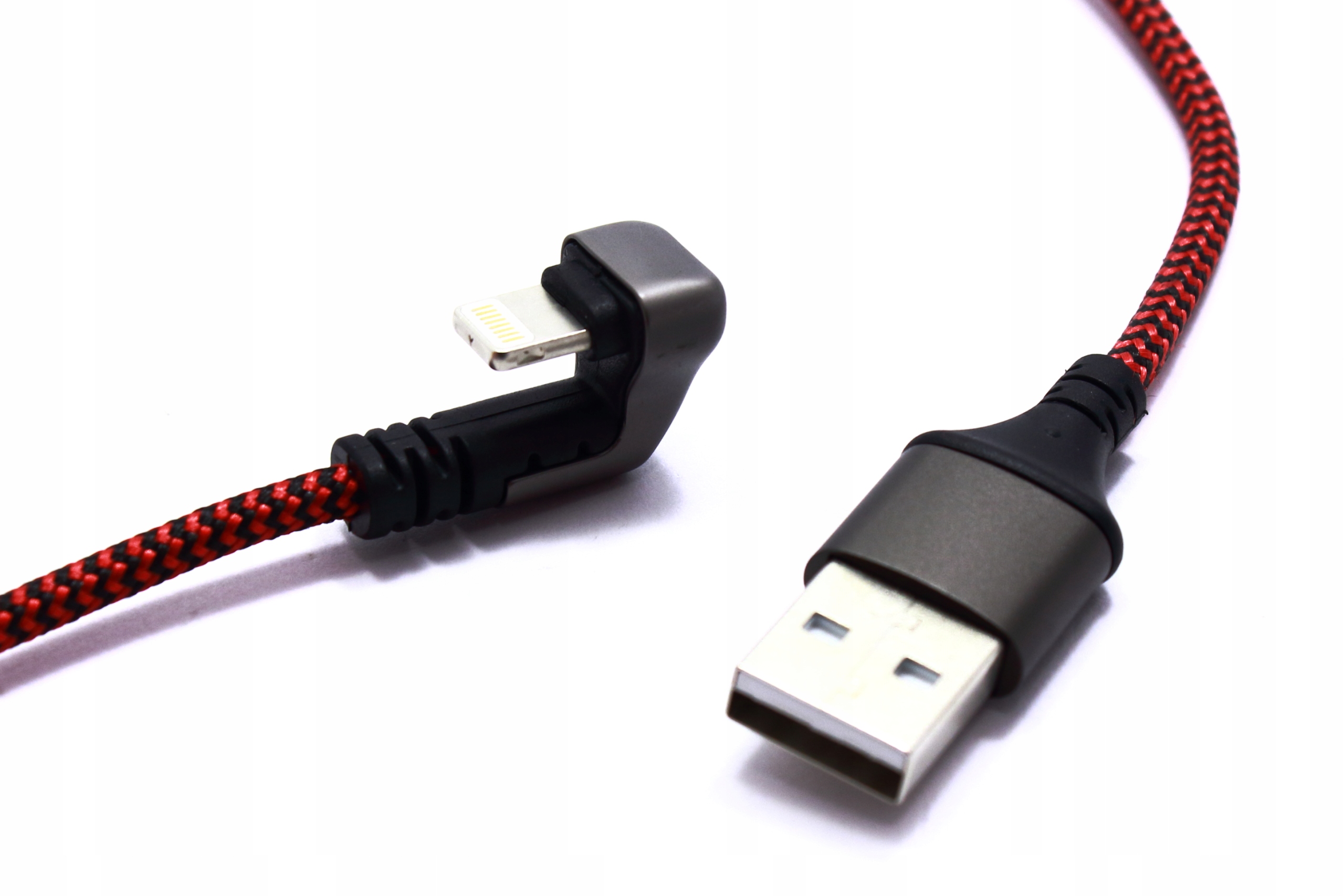

Kabel Usb Do Iphone Lightning Kątowy 180st. 1m