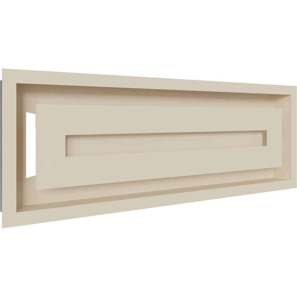 Ventilačná krbová mriežka 17x49 Wind krémová