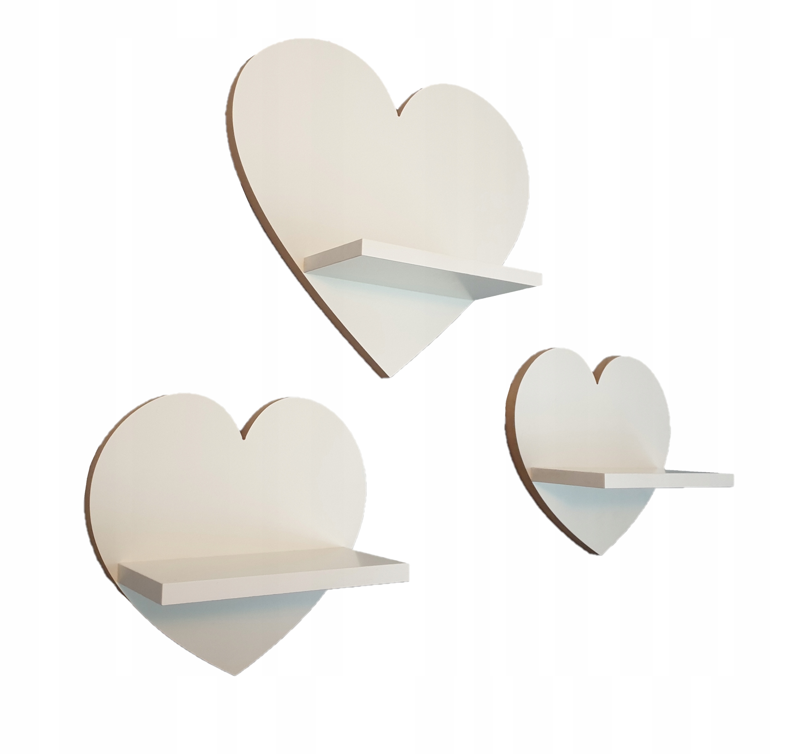 

Półki serca zestaw 3 sztuki- Elegance