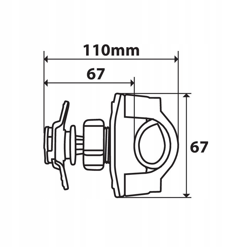 Uchwyt motocyklowy do smartfona OPTI HANDLE - 90452 Przeznaczenie telefon