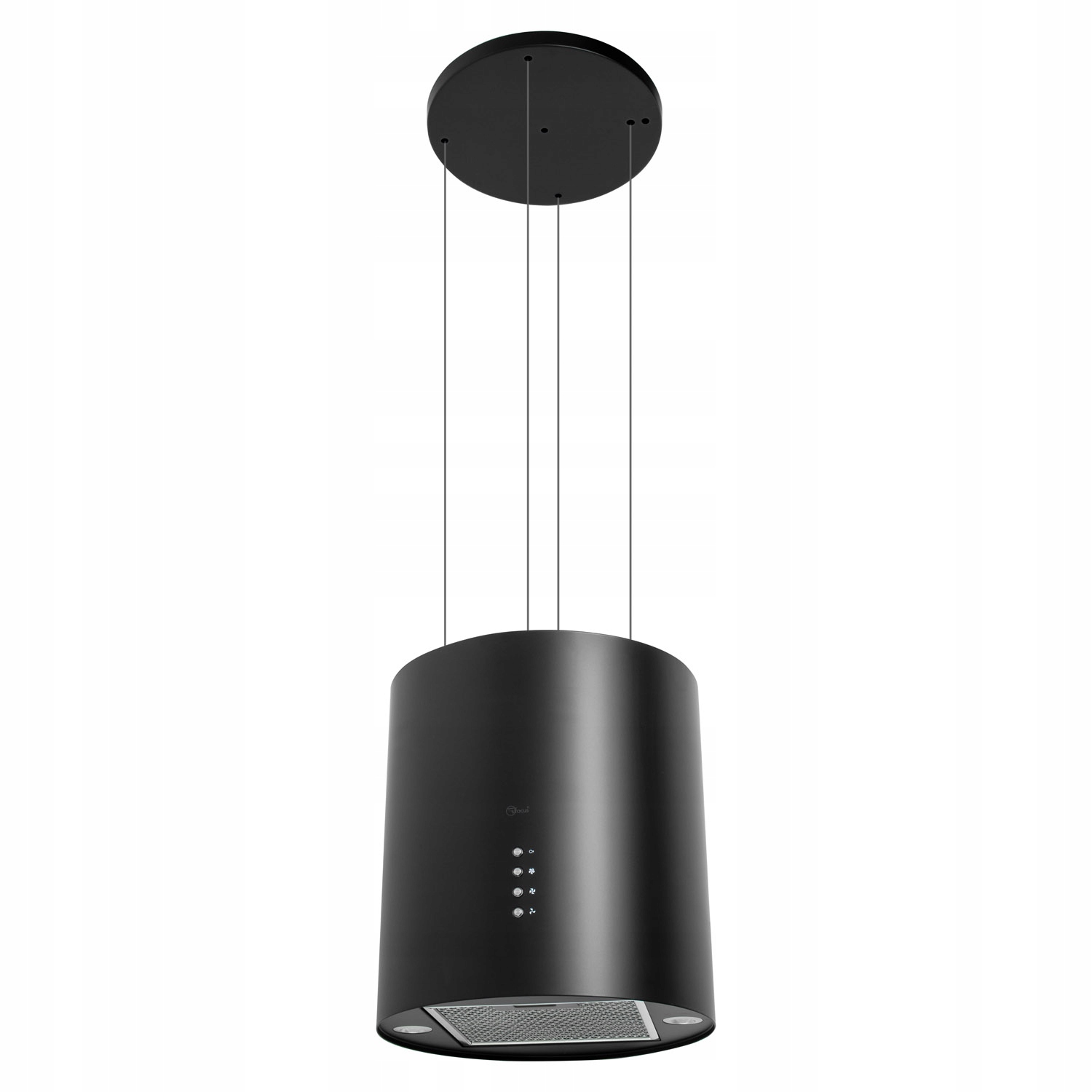 Okap Kuchenny Wiszący Tango (Czarny Mat)