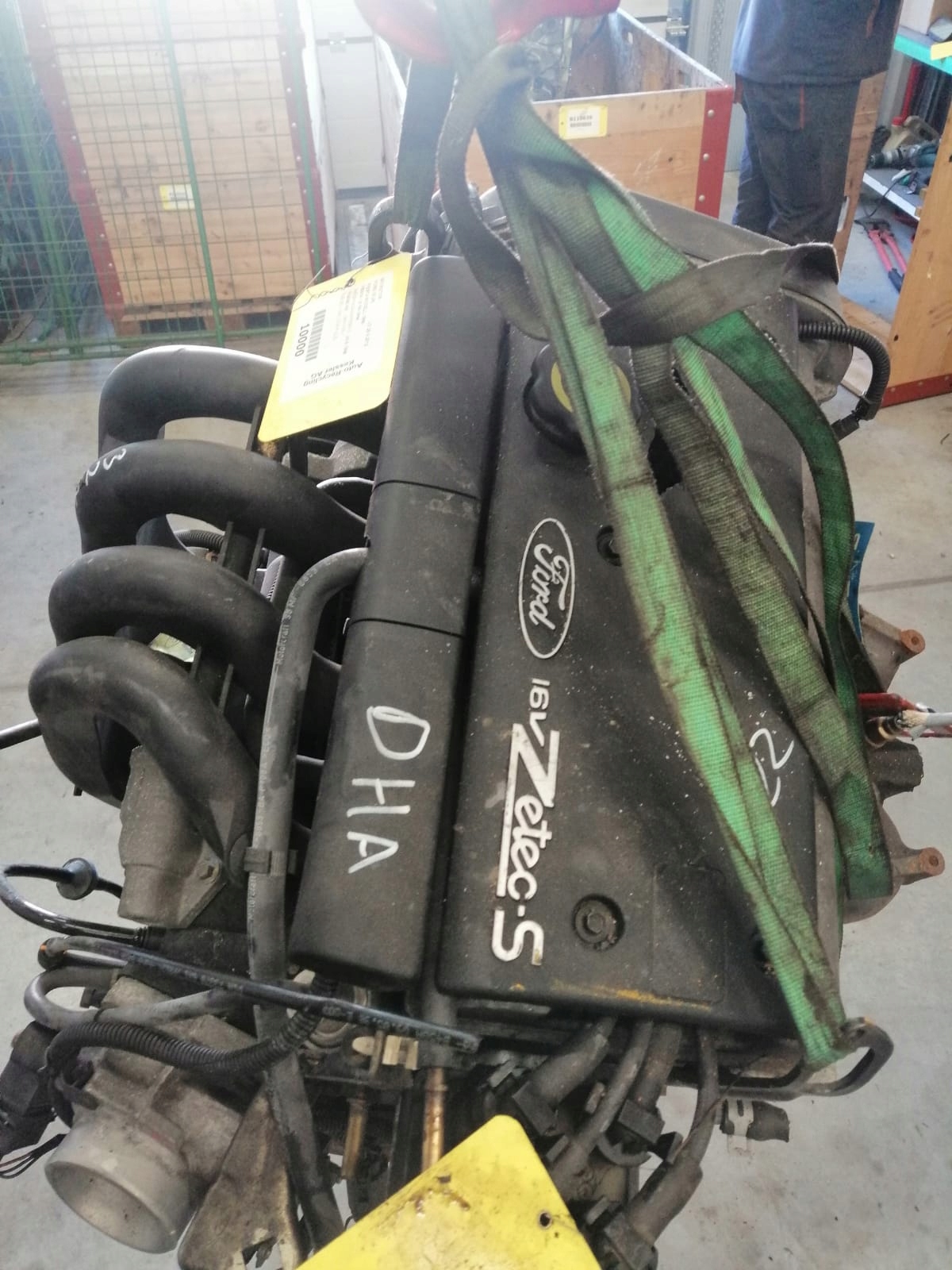 engine FORD FIESTA 1.25 16V 75KM DHA 114tys km