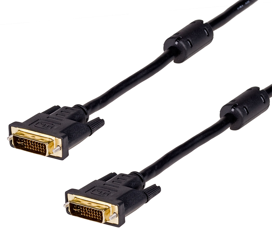 

Kabel DVI-DVI 1,8M Gold 24+5 Full Hd Cyfrowy Nowy