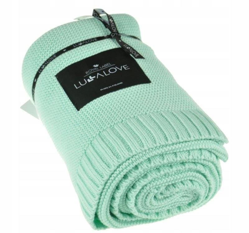 

Lullalove Bambusowy Koc Tkany 80x100 cm Miętowy