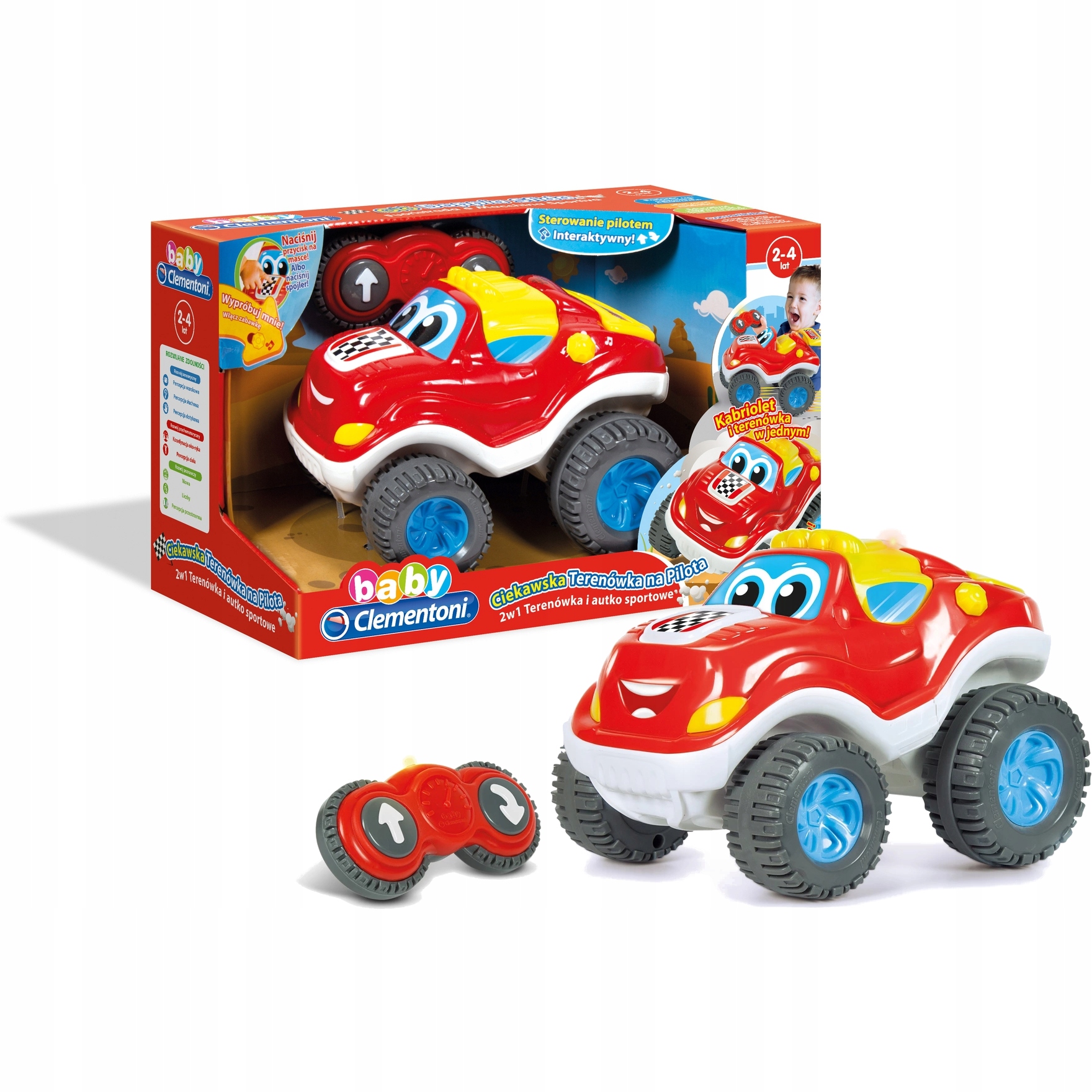 

Clementoni Ciekawska Terenówka Na Pilota Rc 50526