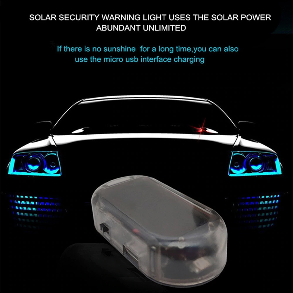 Atrapa ALARMU samochodowego Solar USB alarm led V2 Kod producenta 2021995