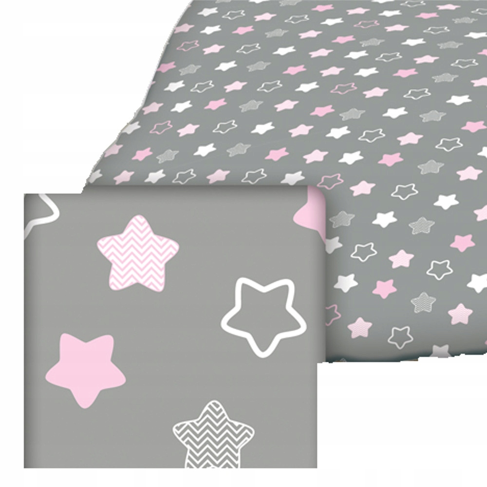 

Prześcieradło 90x190 materiałowe bawełna 300róż