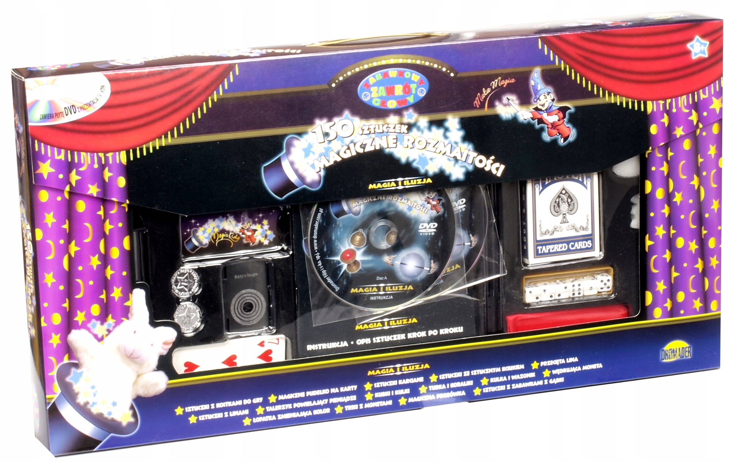 

150 Sztuczek Magia I Iluzja 2xPŁYTA DVD do nauki