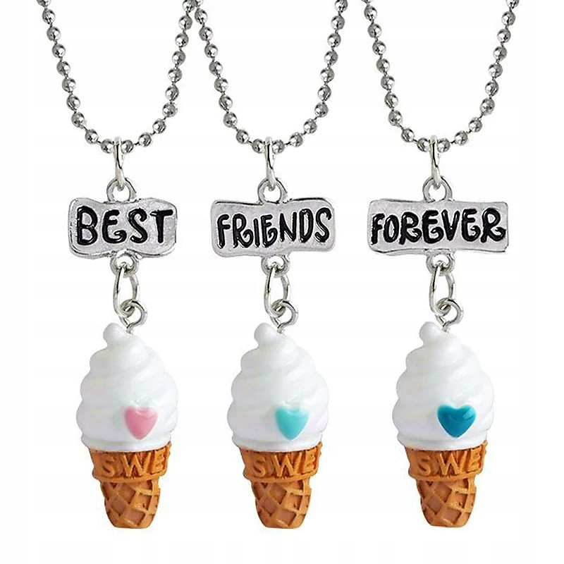 

Naszyjnik Przyjaźni serce Best Friends Forever x3