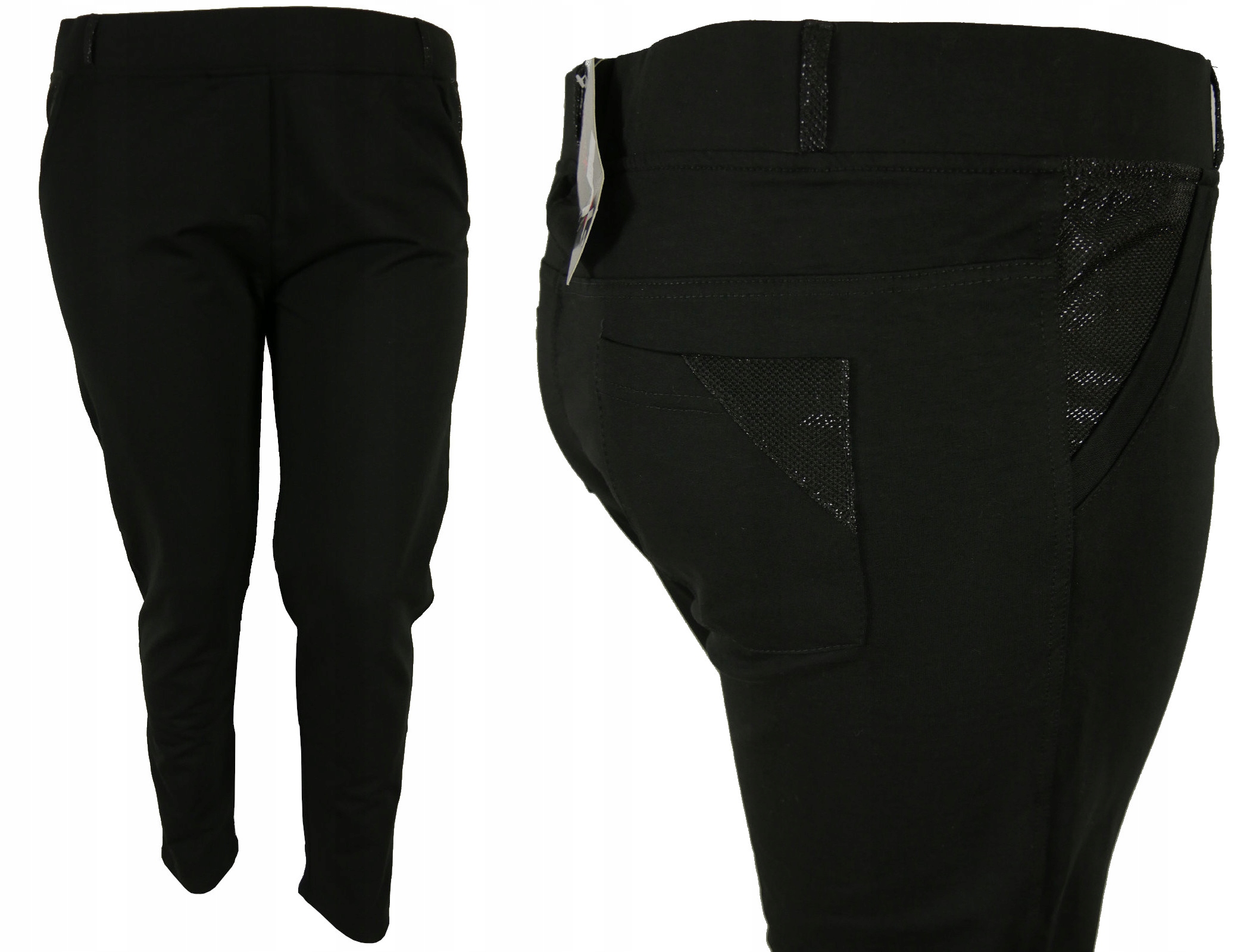 

Damskie spodnie odszywane kieszenie #maaxi# 7XL/54