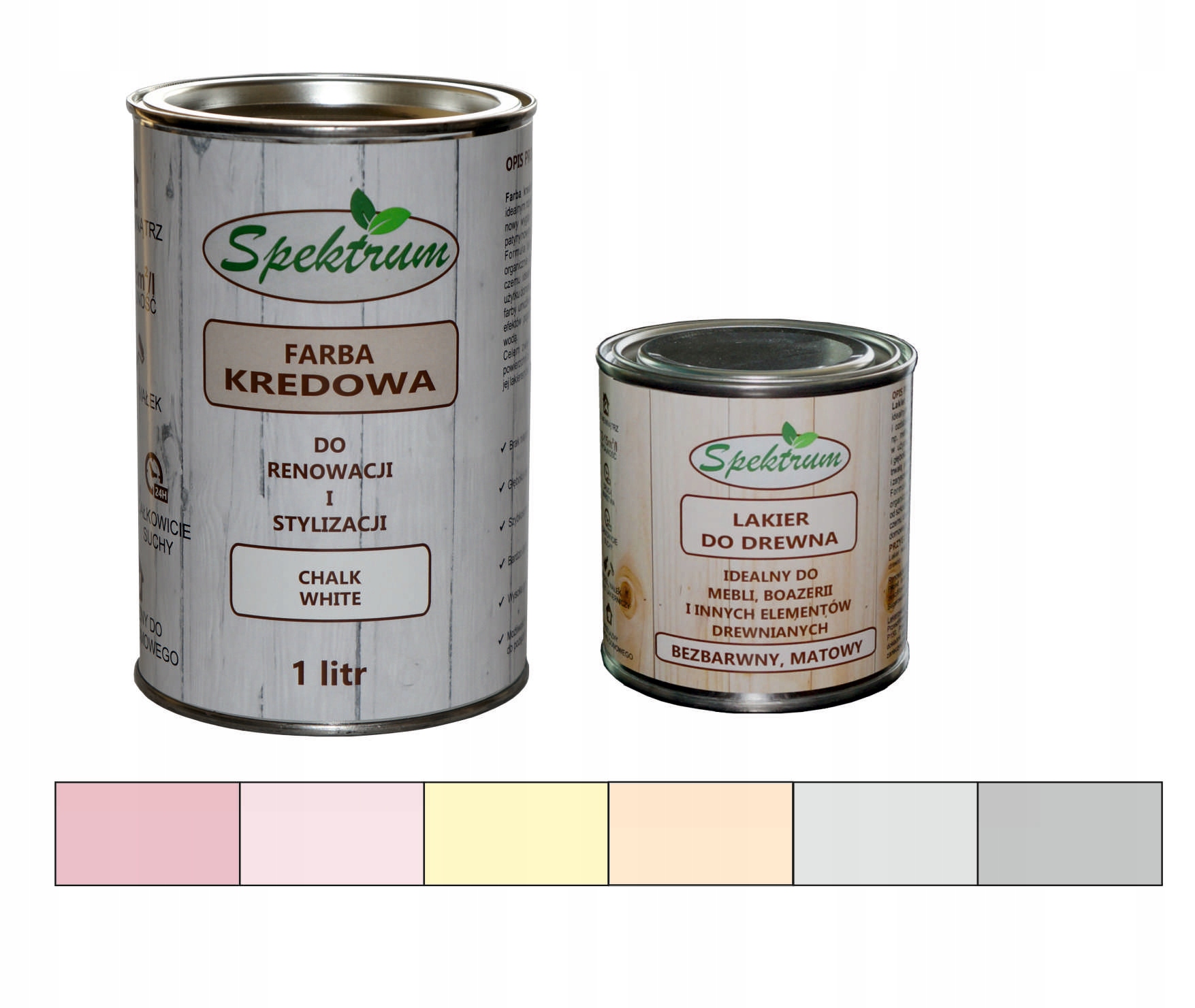 

Spektrum Farba kredowa pastelowa 1L lakier 250ml