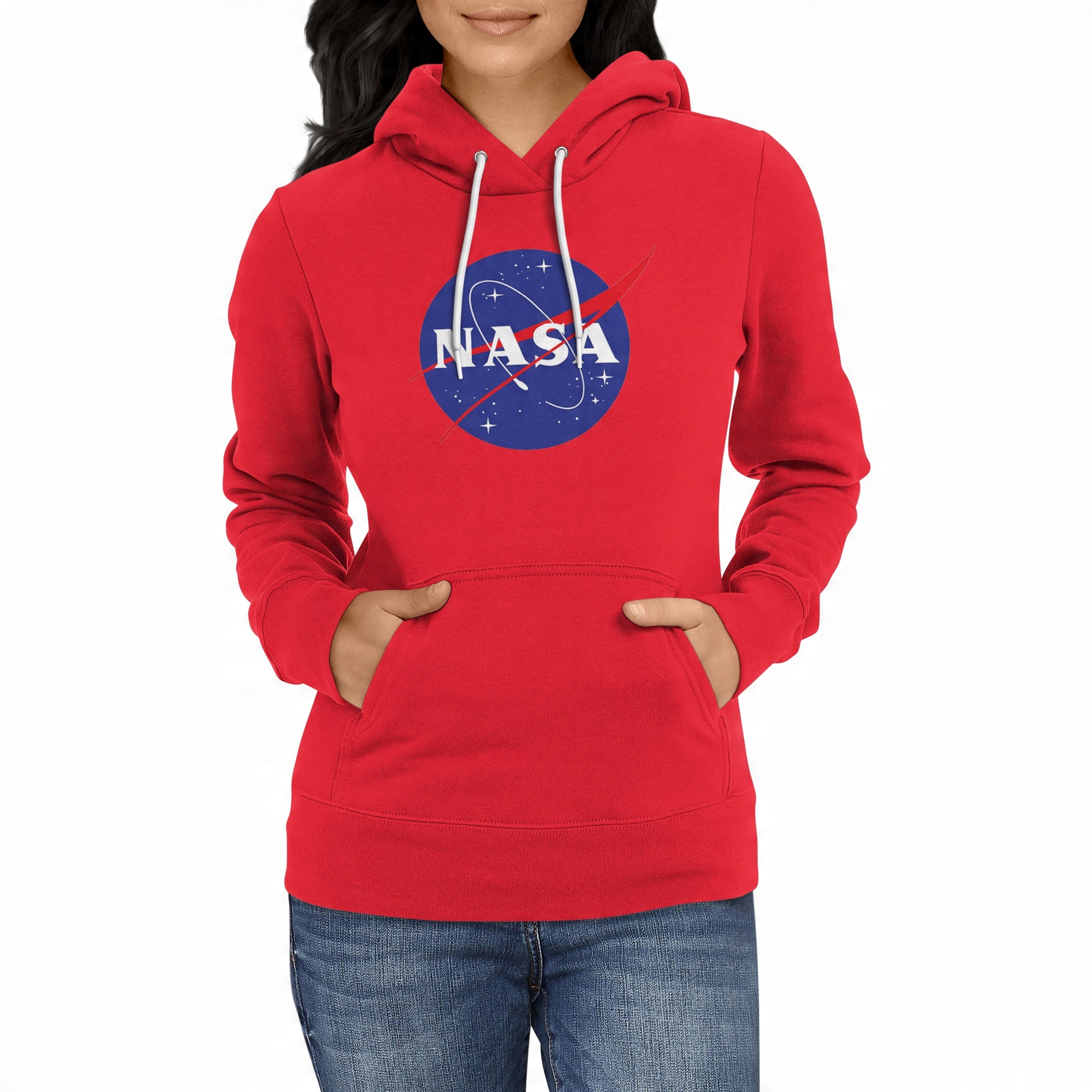 

Bluza damska Nasa bluzy, kaptur, czerwona 2XL