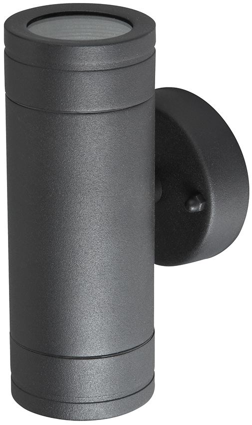 

Lampa Elewacyjna Kinkiet 16cm Podwójny Czarny GU10