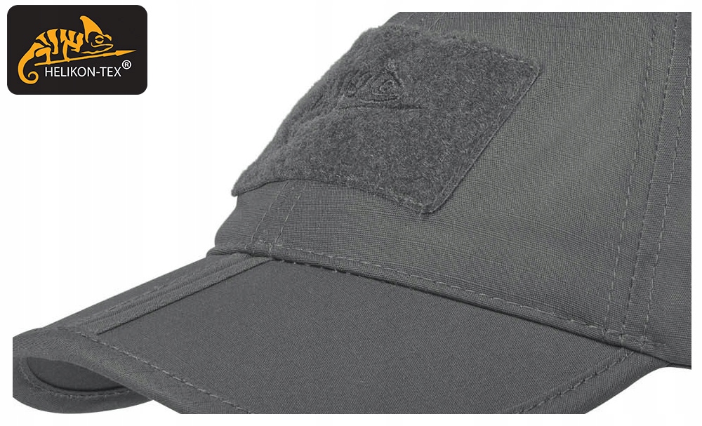 Czapka z Daszkiem Helikon Baseball Folding Cap Rip-Stop Shadow Grey Marka Helikon-Tex