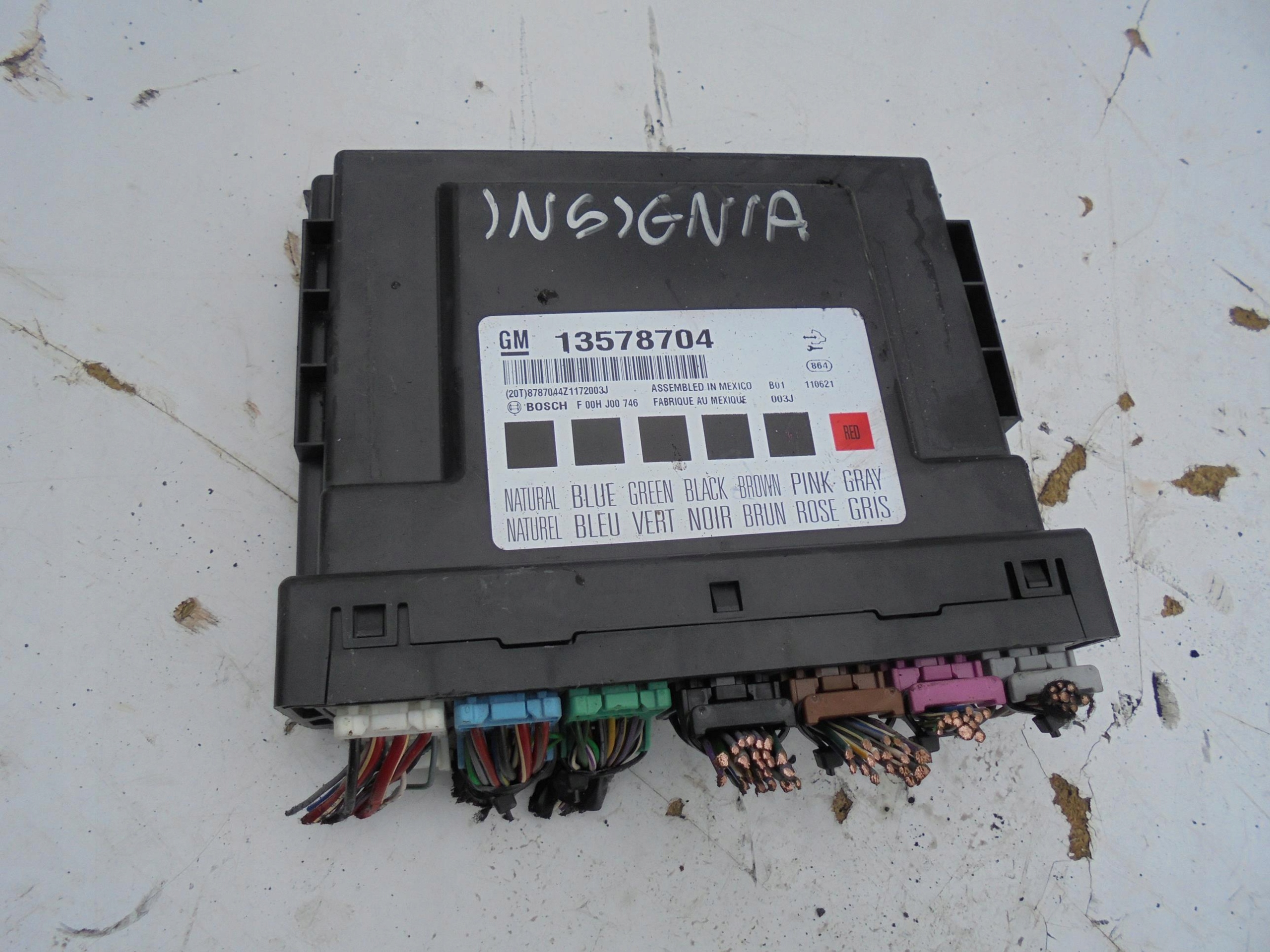 MODUŁ KOMFORTU 13578704 OPEL INSIGNIA