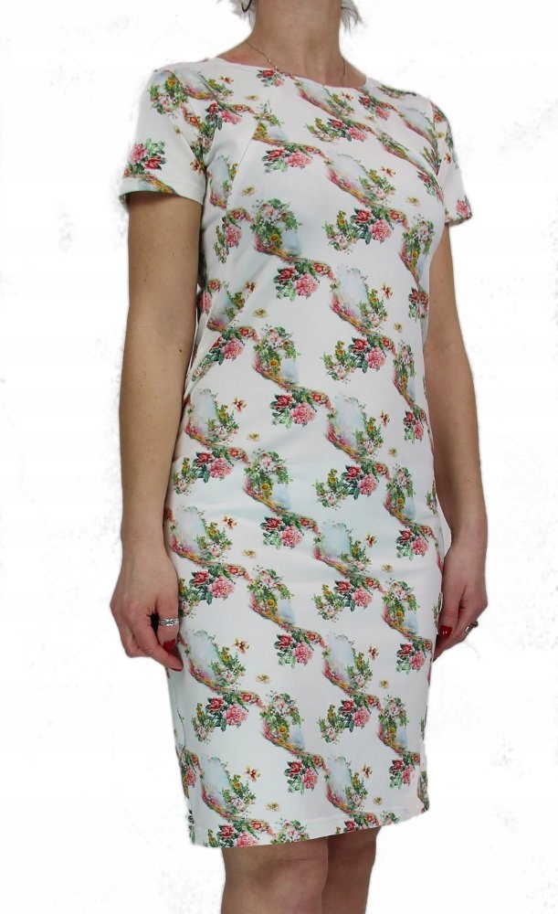 Šaty na krmení elegantní kytičky M bonus