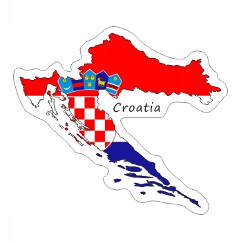 

Naklejka Chorwacja na Walizkę Moto Auto Flaga