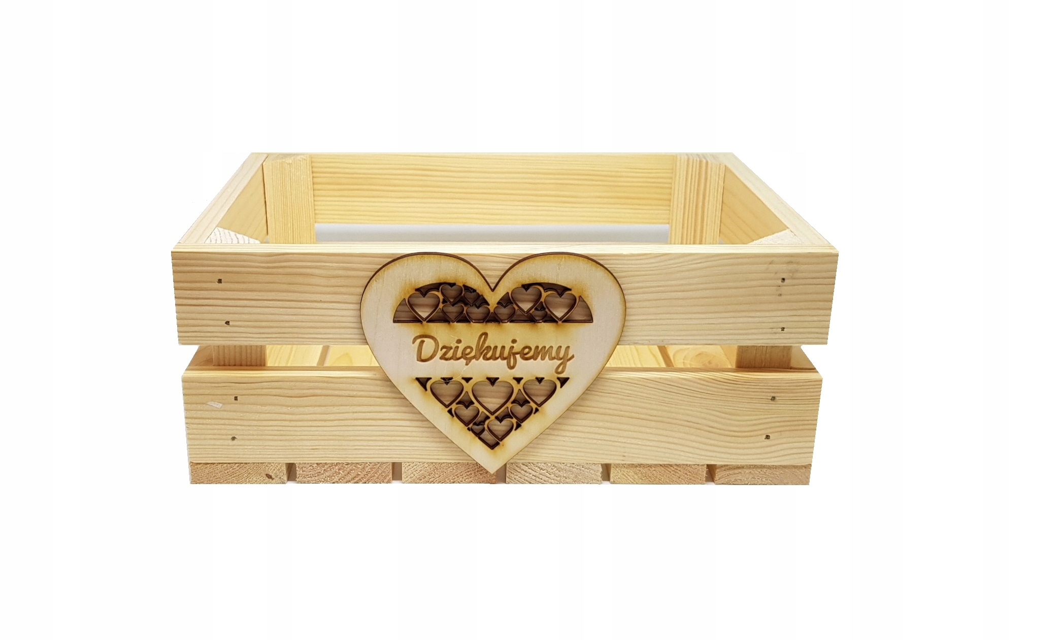 

Podziękowania Ślubne Skrzynka Dziękujemy Serce