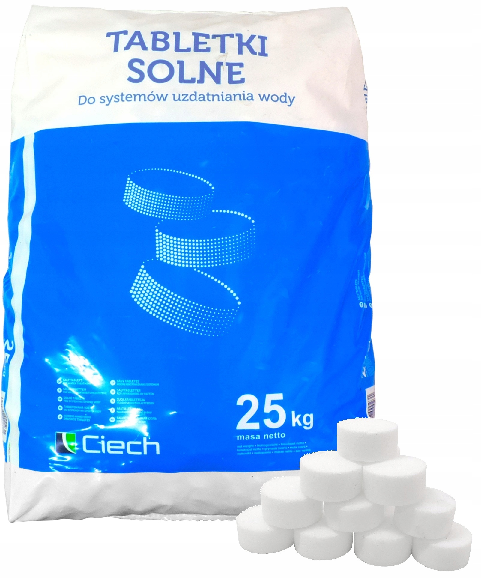 

Sól Do Stacji Zmiękczania Wody Tabletki Ciech 25kg