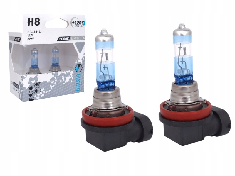

2x Żarówka Vision limitless white H8 12V 35W +120