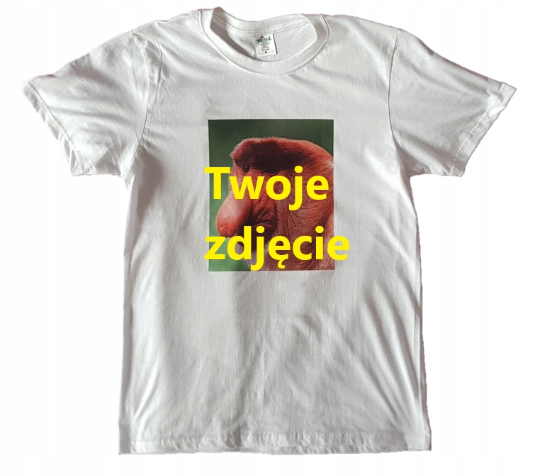 

Koszulka Męska T-shirt Twoje Zdjęcie Rozmiar XXXL