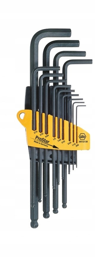 WIHA Klucze Imbusy ampule calowe 1 20 3 8 Number of Elements sets