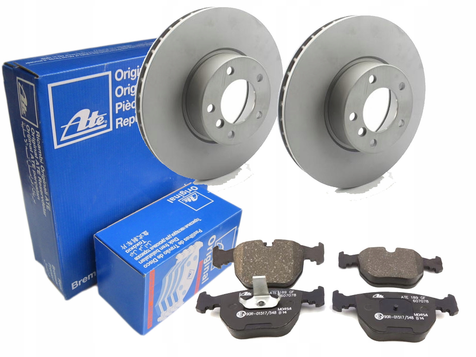 TARCZE + KLOCKI ATE PRZÓD BMW 5 E39 324MM