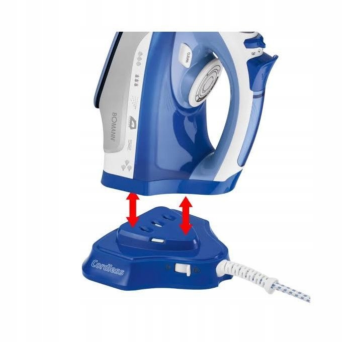 BOMANN BEZPRZEWODOWE ŻELAZKO CERAMICZNE 2400W Marka Bomann