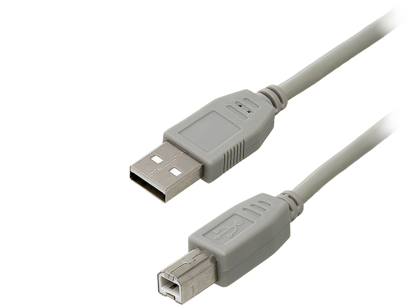 Kabel USB-USB 1,5 m szary