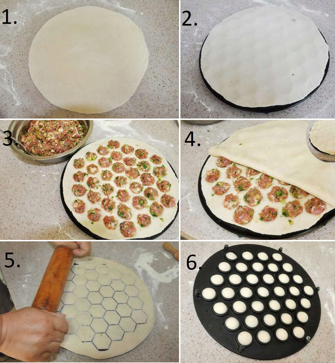 FORMA DO USZEK PIEROŻNICA FOREMKA USZKA PIEROGI PL Kolor biały