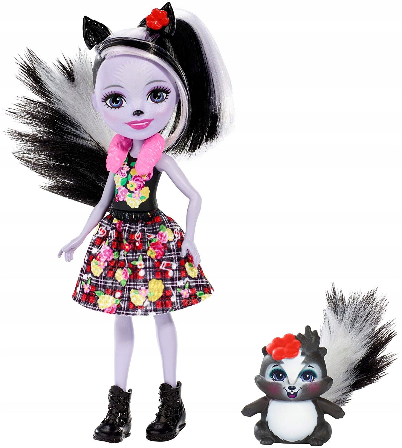 

Enchantimals Lalka Ze Zwierzątkiem Skunks FXM72