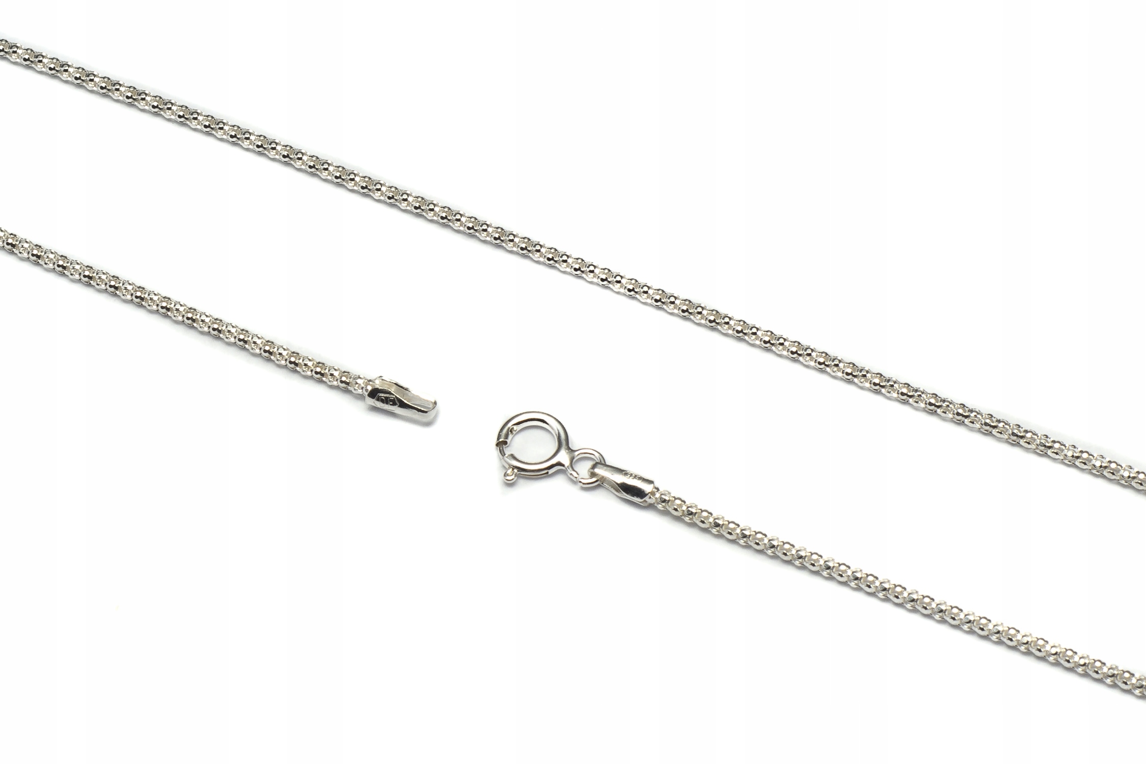 

Srebrny Łańcuszek Coreana 1,3MM 55CM 2 Gramy