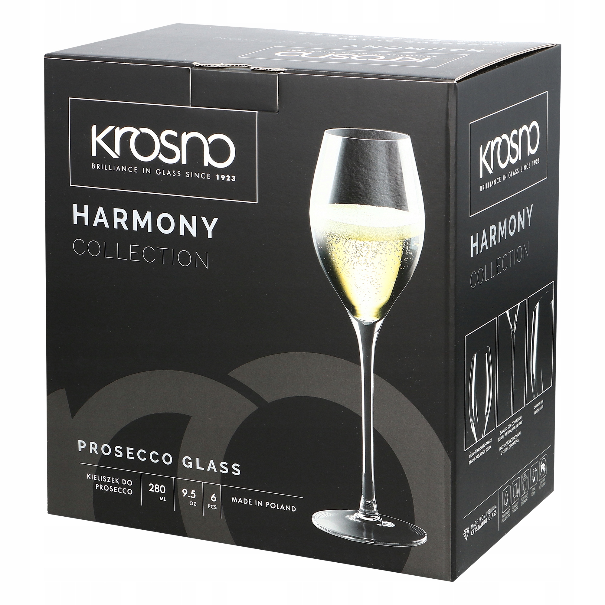 

Kieliszki do prosecco 280ml 6szt. Harmony Krosno