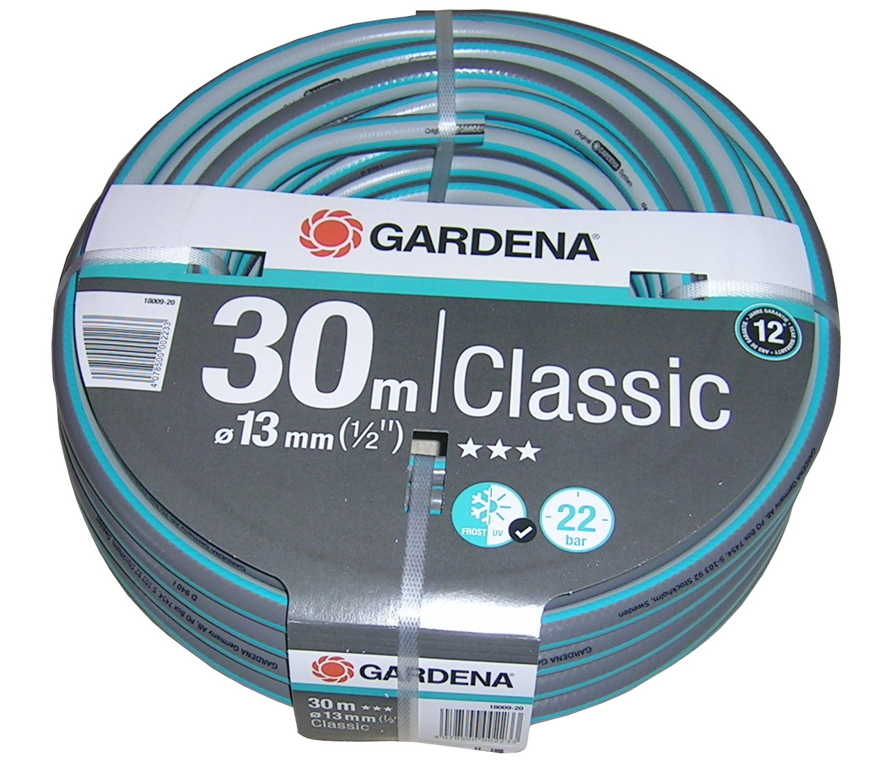 Gardena 18009-20 wąż ogrodowy 30 m Szary Pcw