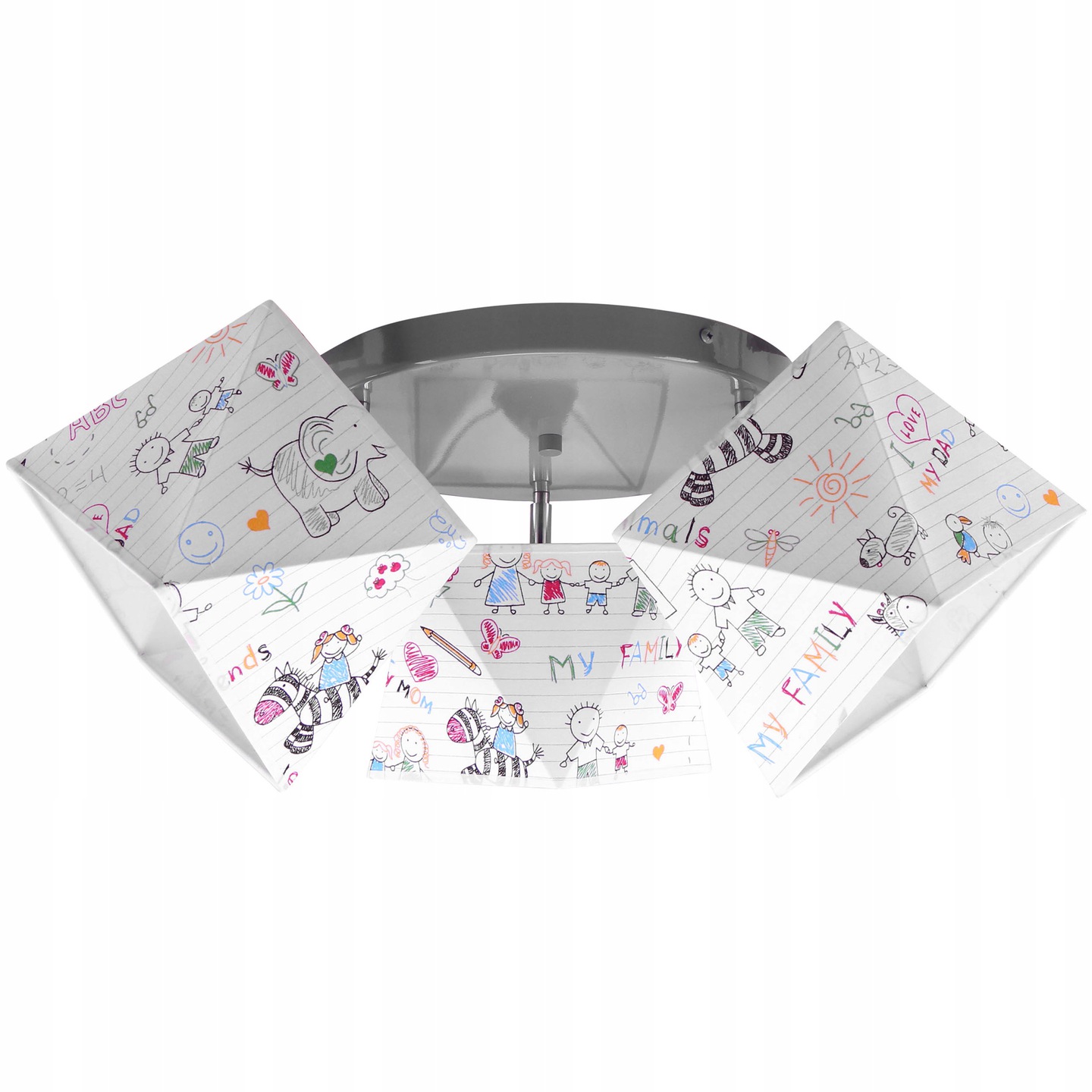 

Sufitowa Lampa Wisząca Żyrandol Diament Plafon Led