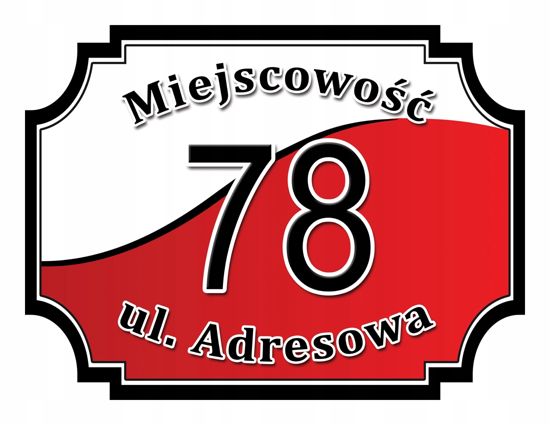 

Tabliczka Adresowa Adres Numer Na Dom znak ulica