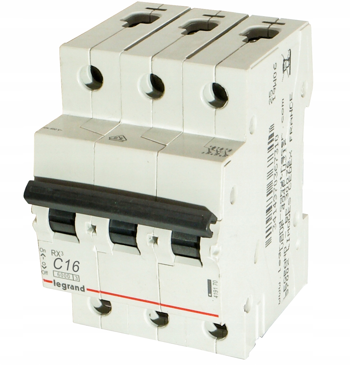 Wyłącznik nadprądowy Legrand RX3 3P C 16A 419235