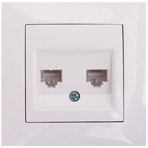 WESA GNIAZDO KOMPUTEROWE PODWÓJNE 2 X RJ45 WESA41