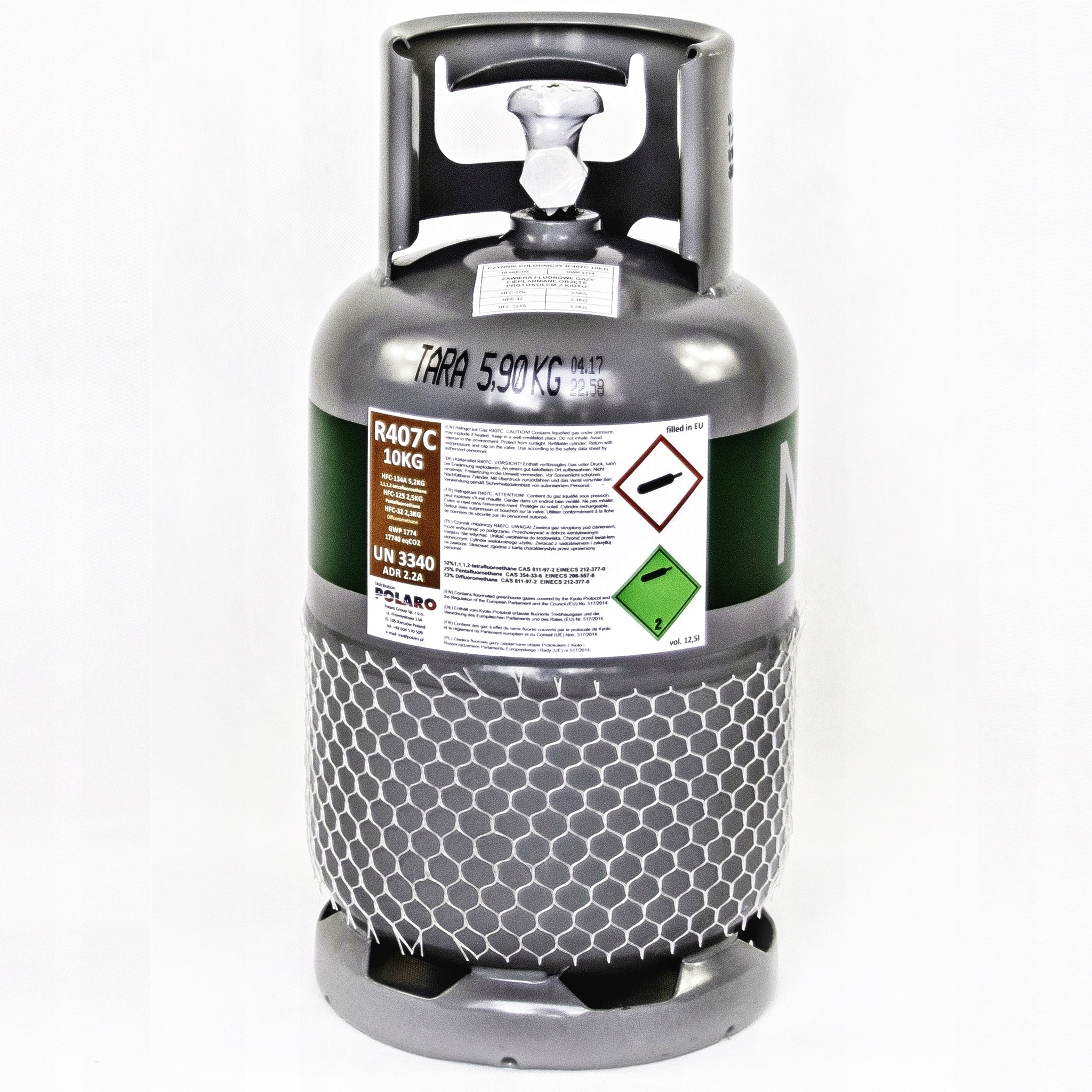 CZYNNIK CHLODNICZY R407C 5KG GAZ LEGALNY POLARO