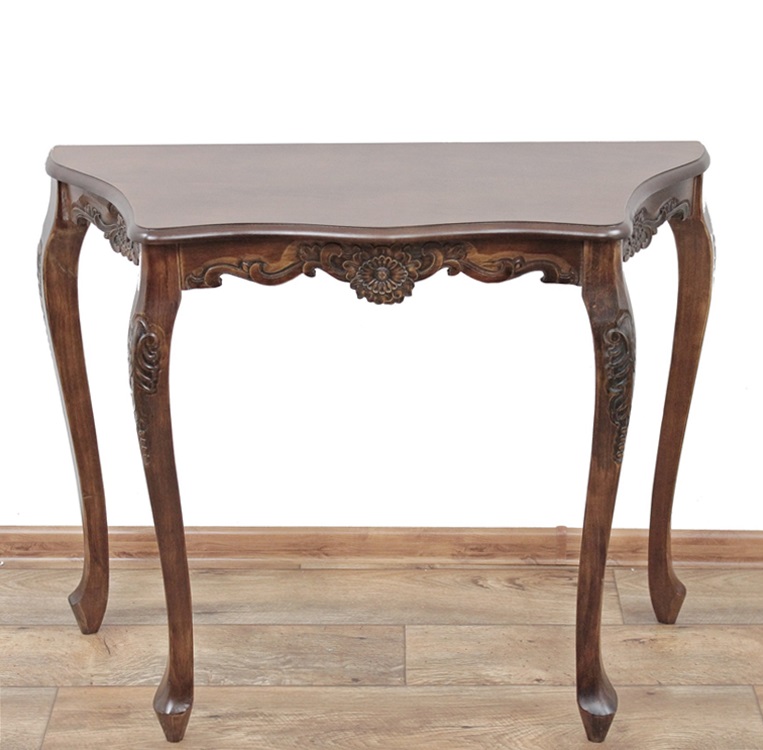 KLASYCZNA STYLOWA RZEŹBIONA KONSOLA BIURKO Kod producenta 151032